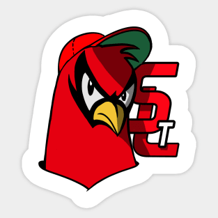 Cardinal Baseball Sticker